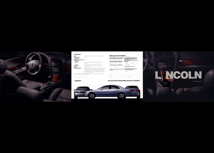 Lincoln LS teaser brochure